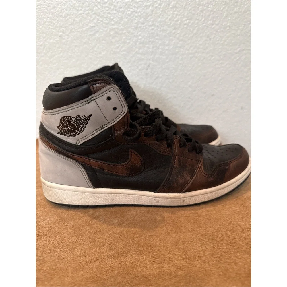 Air Jordan 1 Men's Retro High Light Army Rust Shadow‎ Patina Size 9.5 Men's.